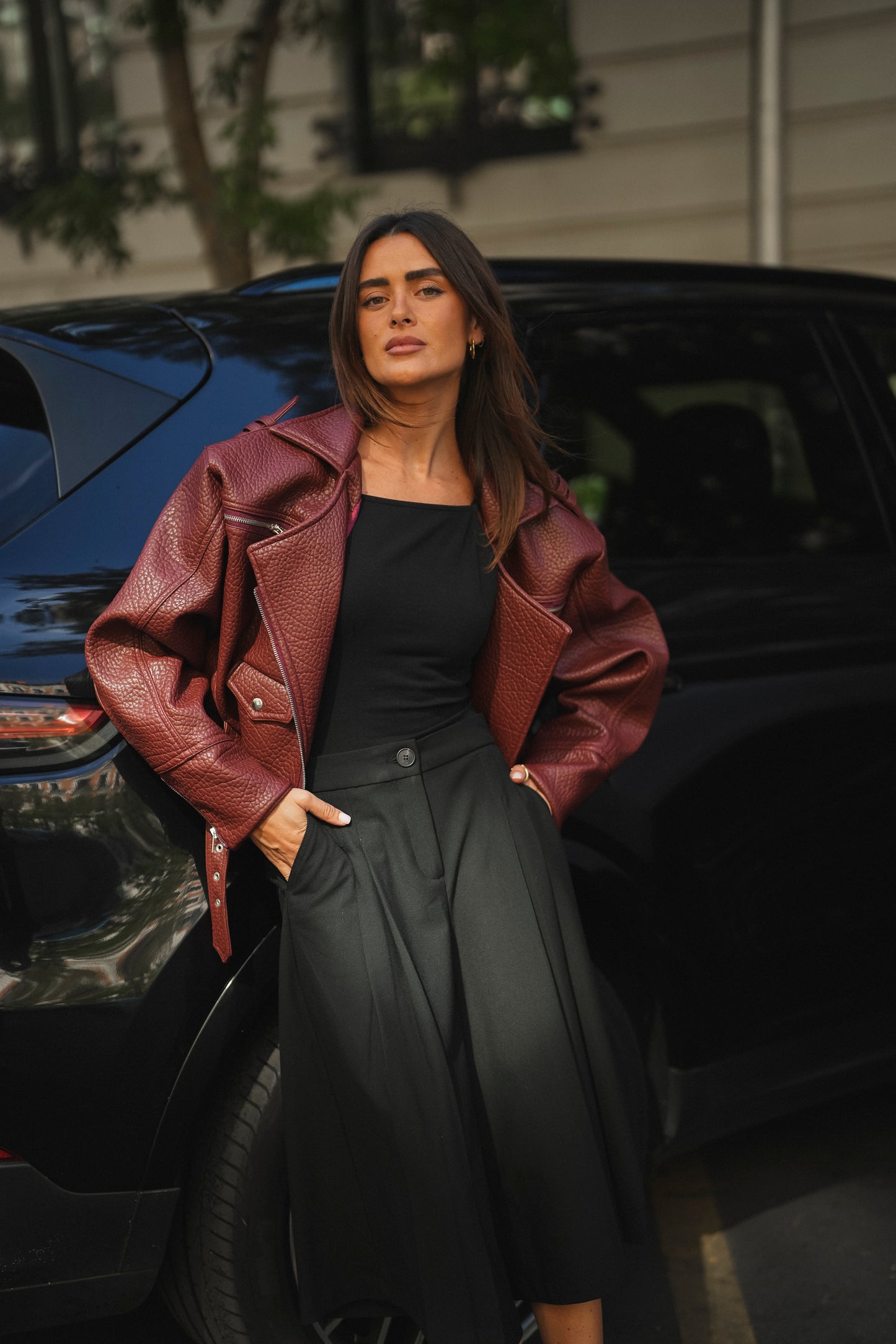 Burgundy City Jacket