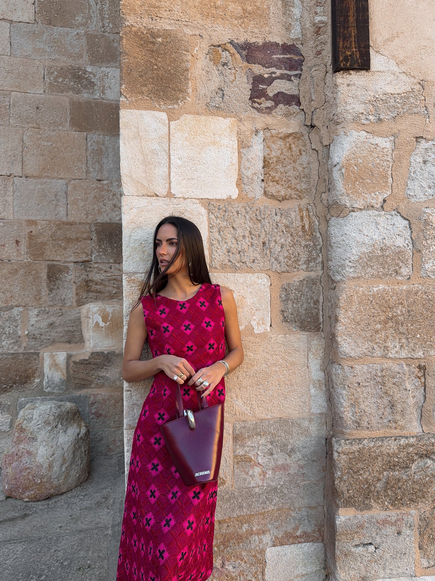 Laura Pink Dress Crochet Dress