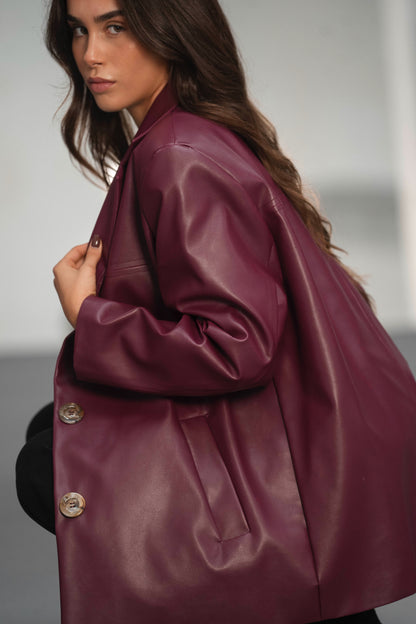 Timeless Burgundy Coat