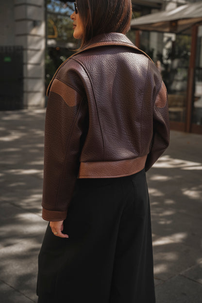 Textured Brown Jacket