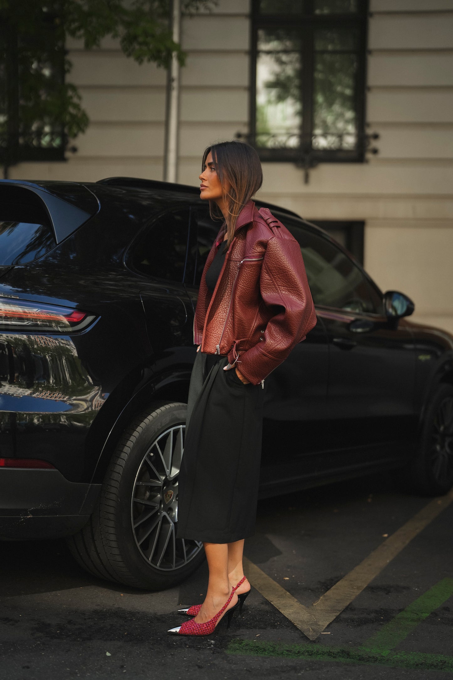 Burgundy City Jacket