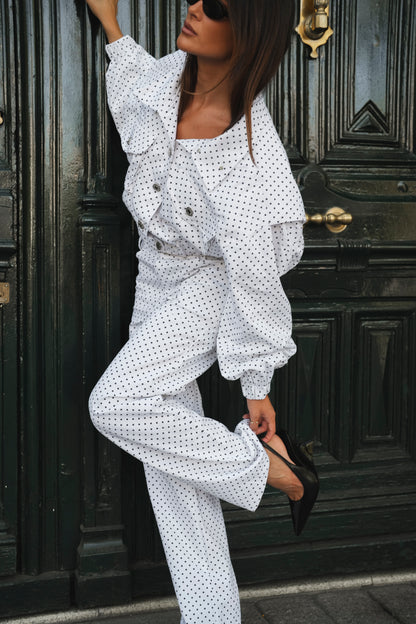 Polka Dot Twill Jacket