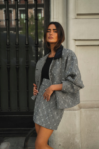 Houndstooth Sequin 2 Pieces Set