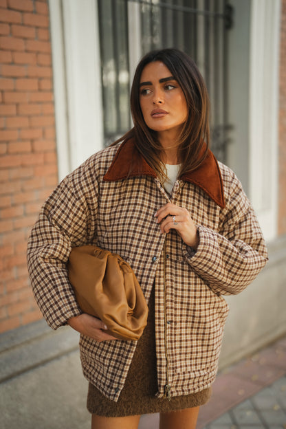 Checkered Padded Jacket