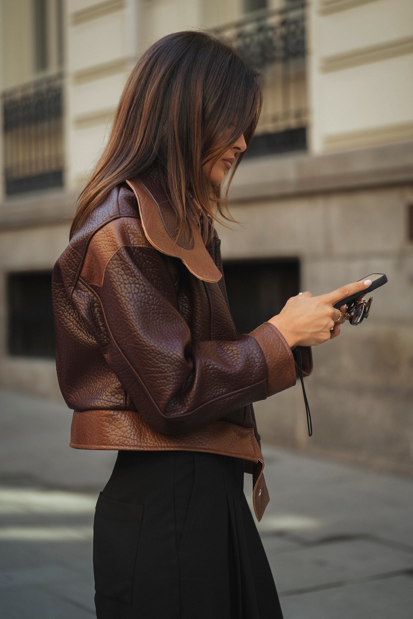 Textured Brown Jacket