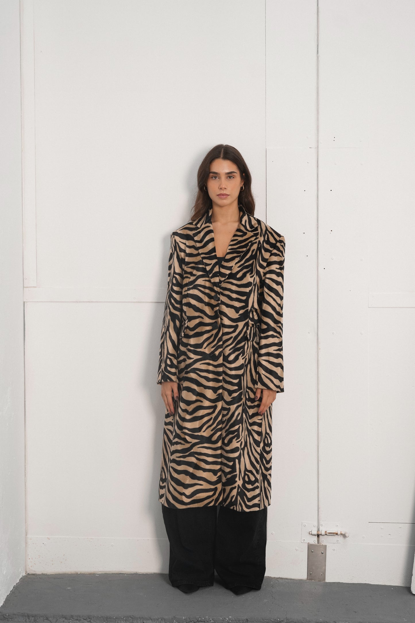 Animal Print Long Coat