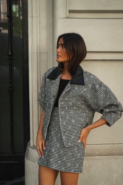 Houndstooth Sequin 2 Pieces Set