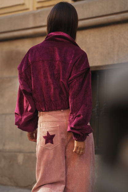 Antique Pink Corduroy Balloon Pants