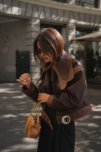 Textured Brown Jacket