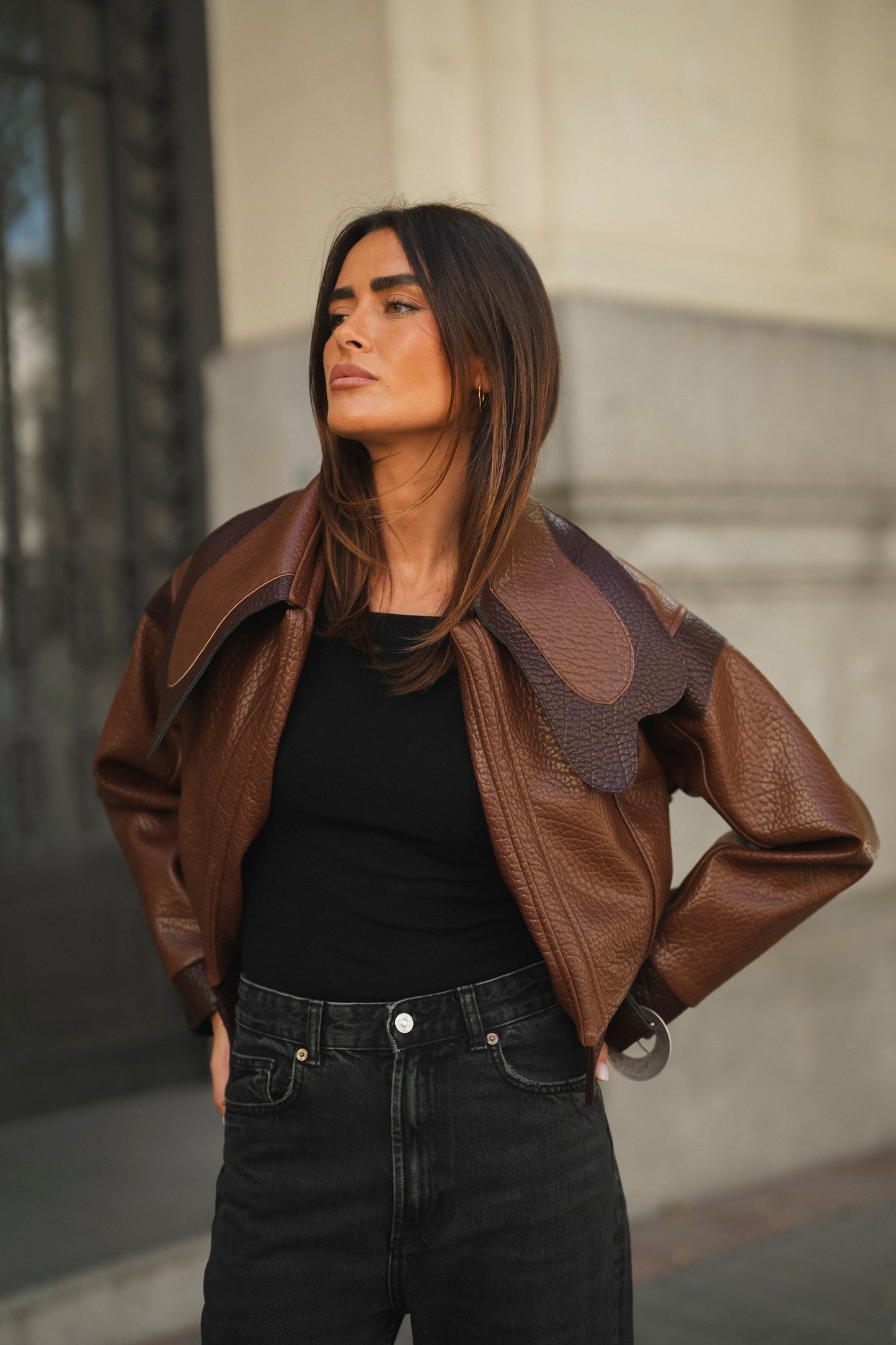 Textured Caramel Jacket