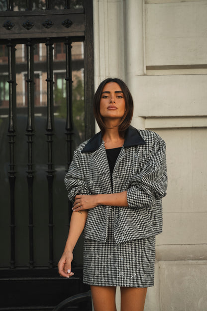 Houndstooth Sequin 2 Pieces Set