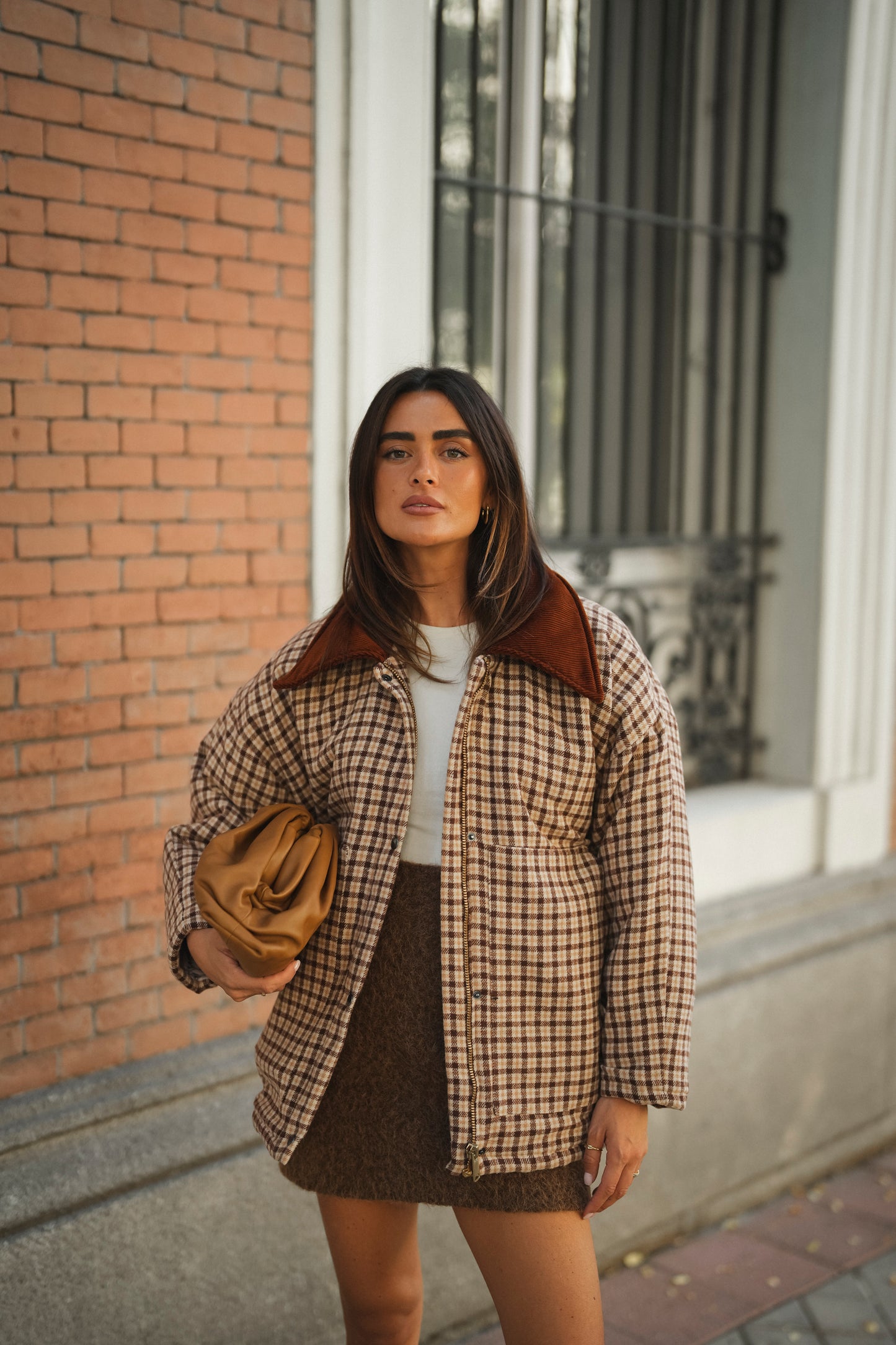 Checkered Padded Jacket