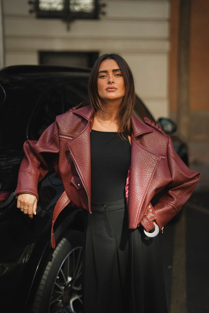 Burgundy City Jacket