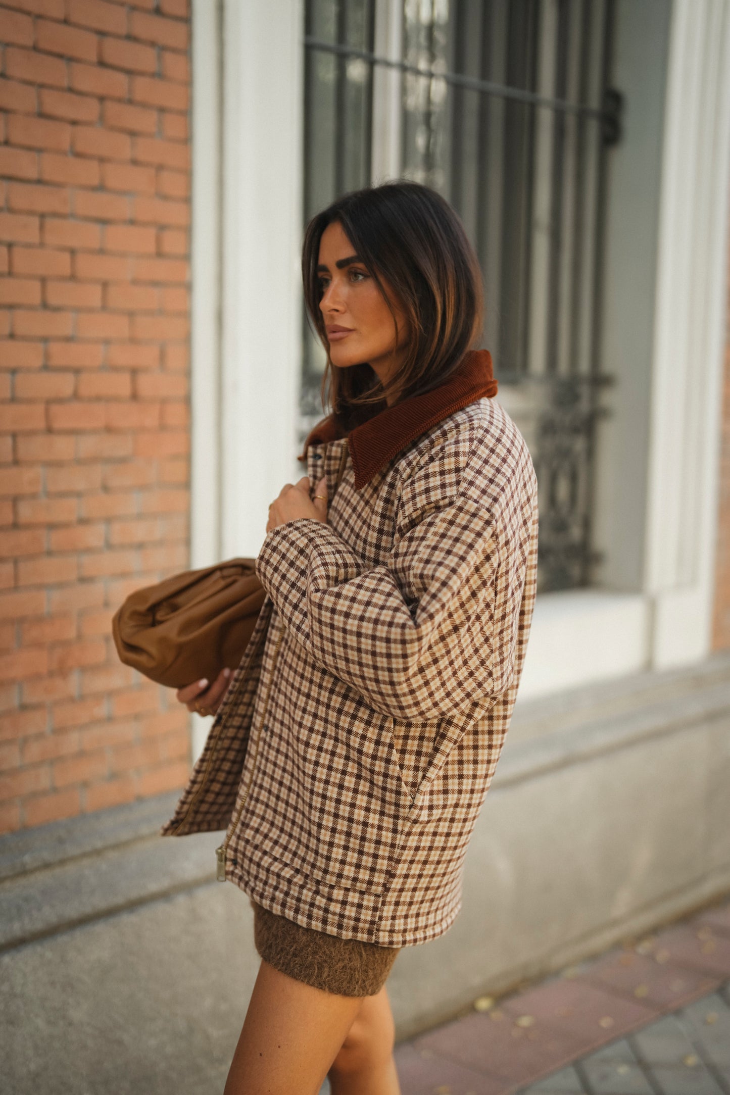 Checkered Padded Jacket