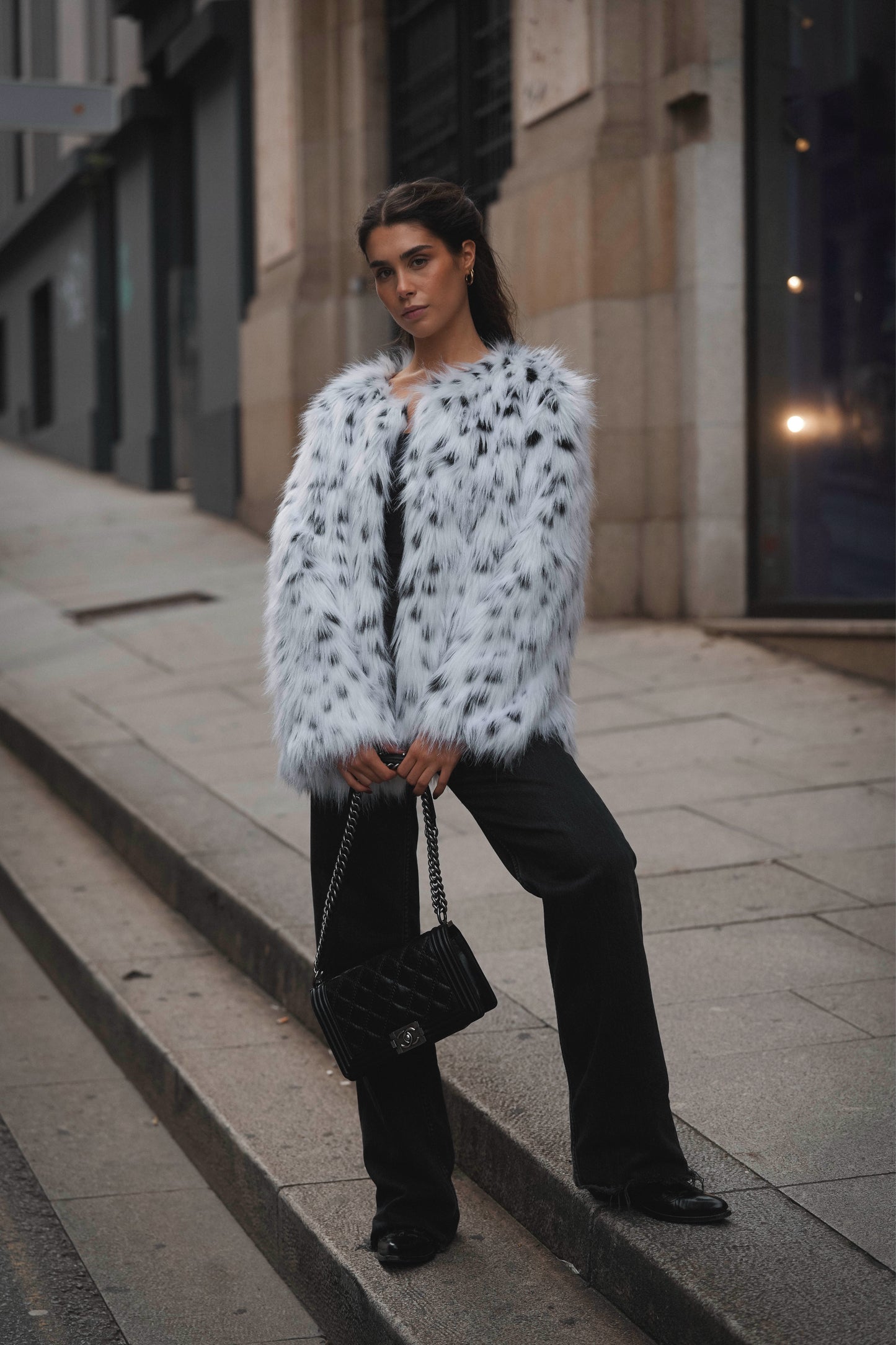 Animal Faux Fur Coat