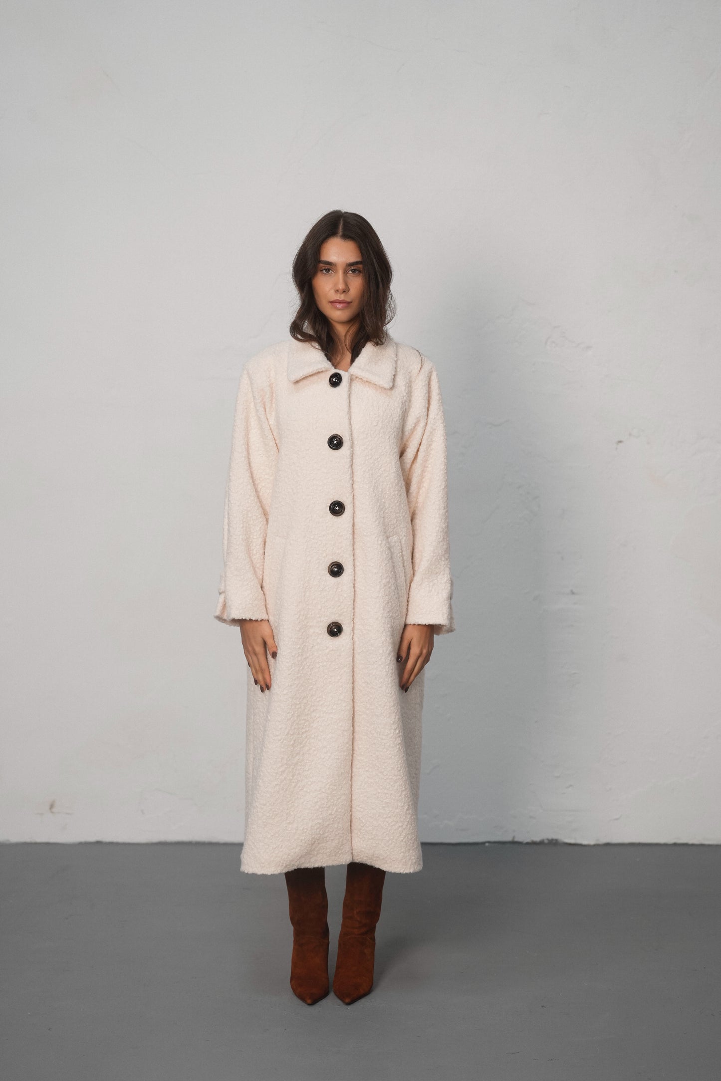 Bouclé Pearl Coat