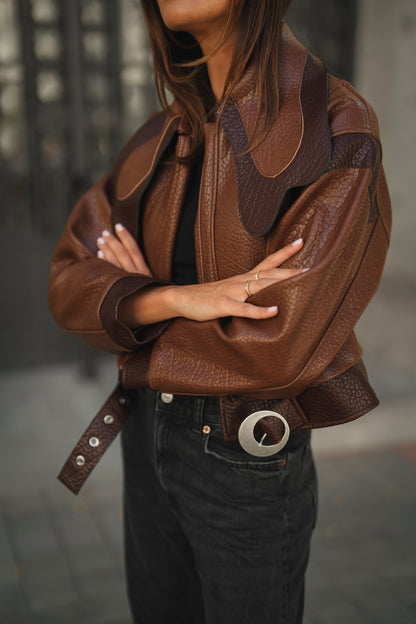 Textured Caramel Jacket