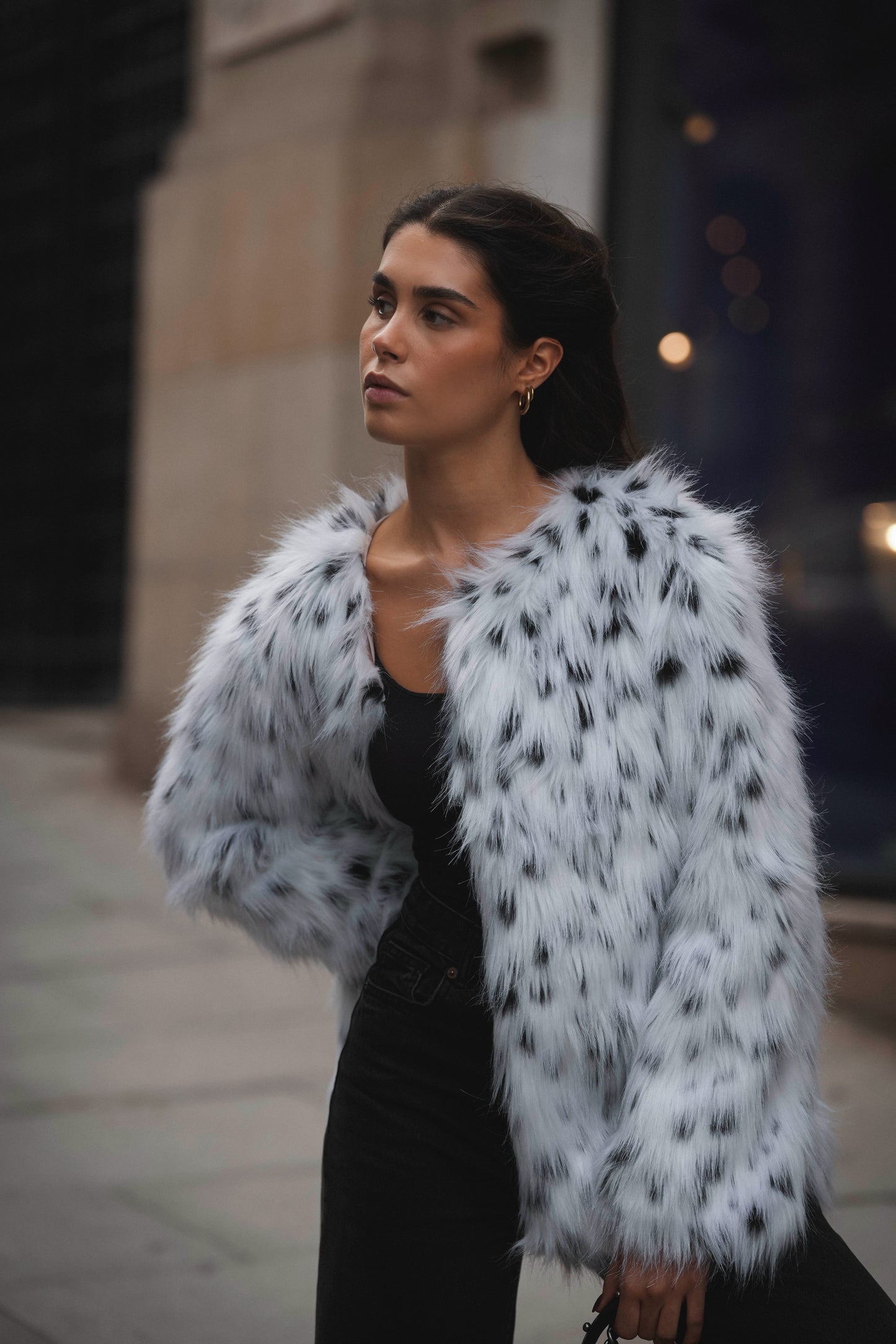 Animal Faux Fur Coat