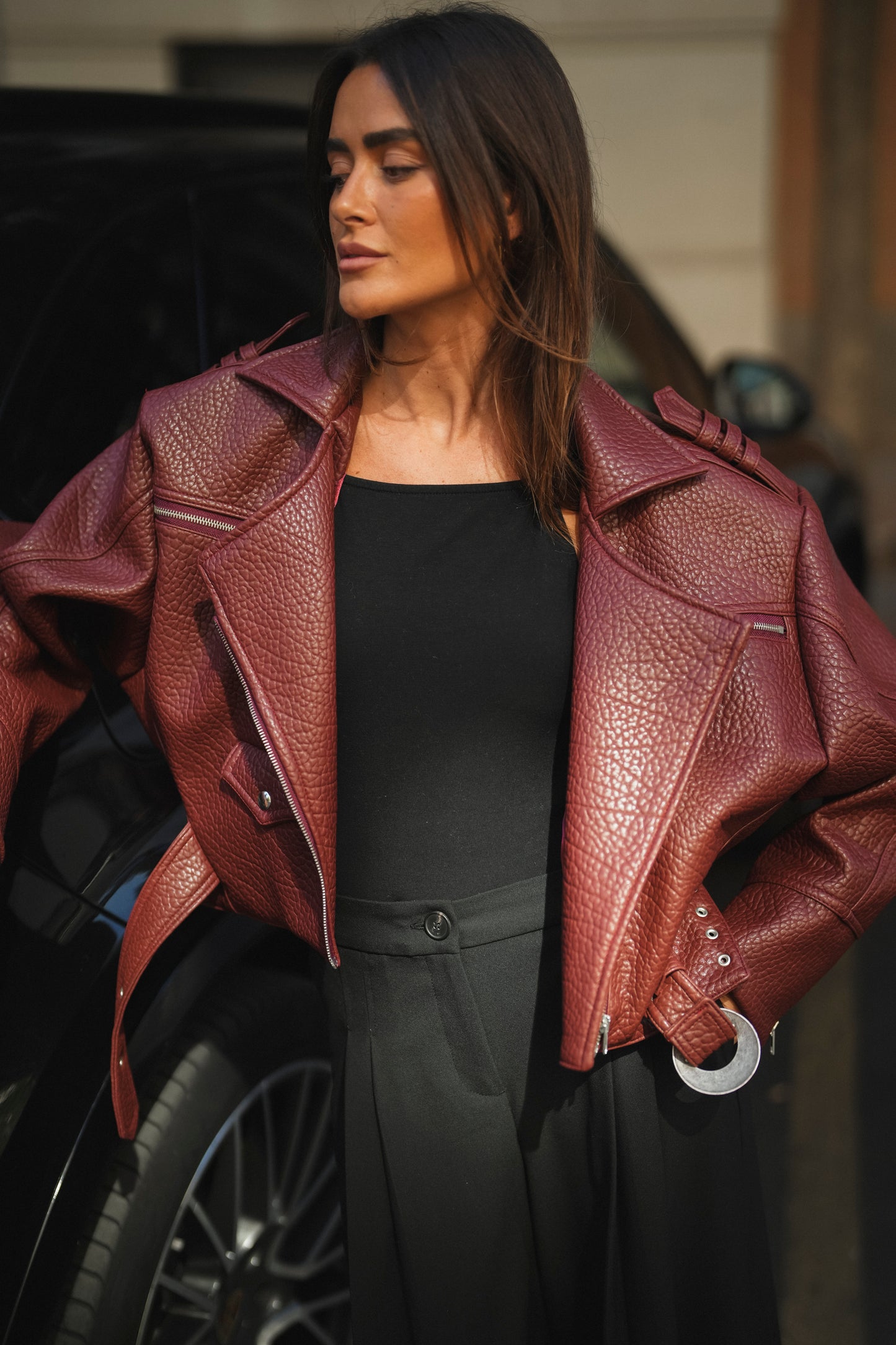 Burgundy City Jacket