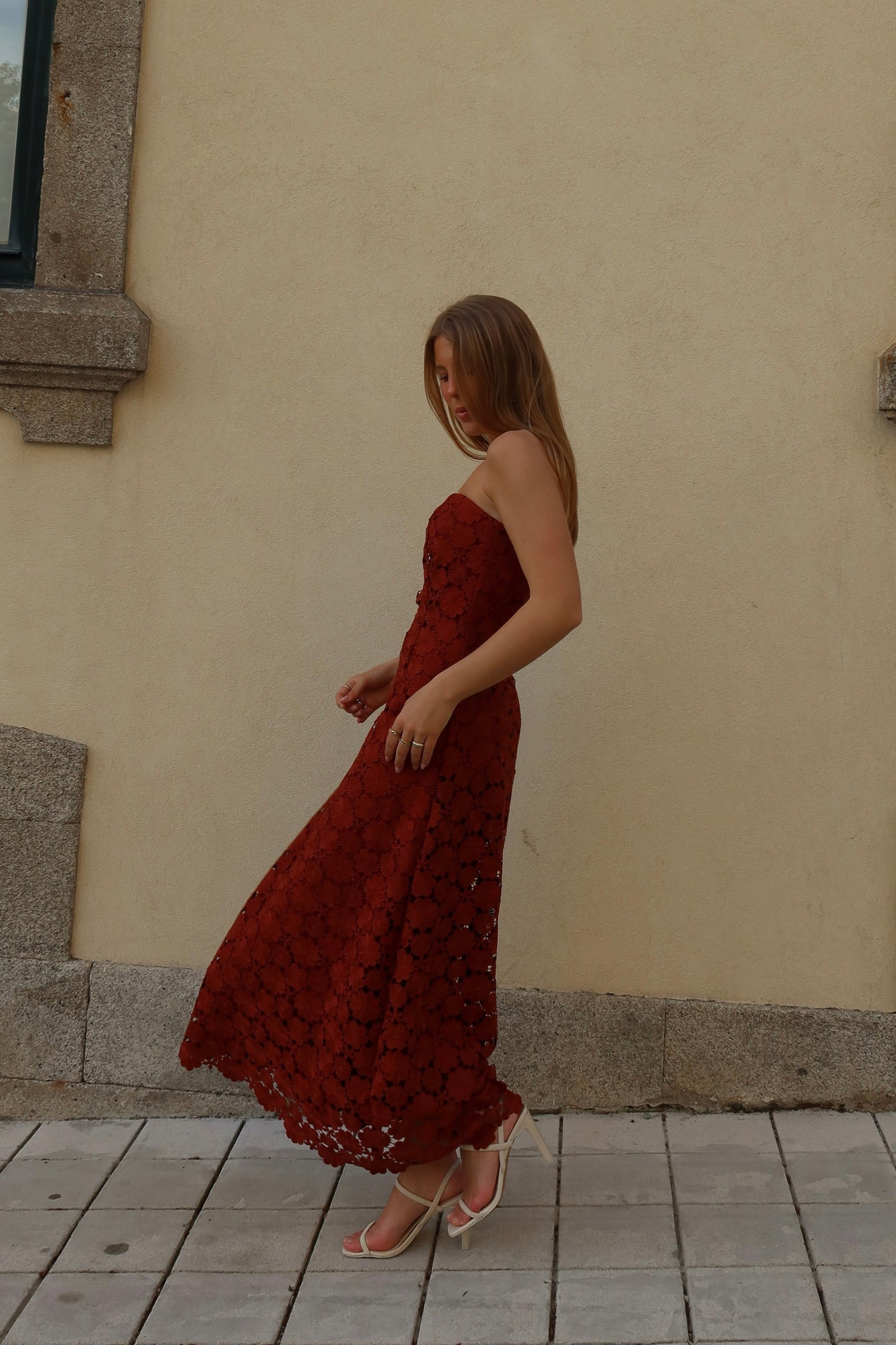 PRE-ORDER Terracotta Floral Maxi Dress