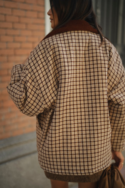 Checkered Padded Jacket