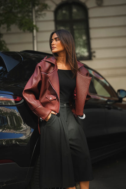 Burgundy City Jacket