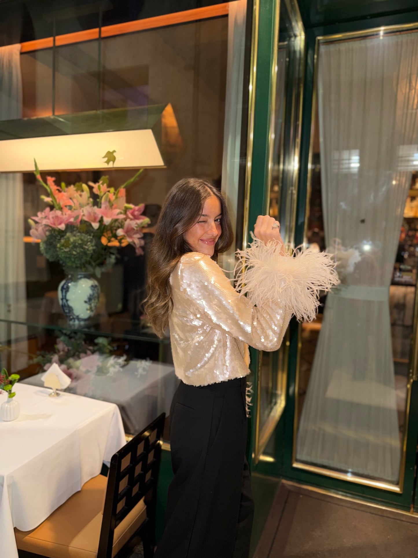 Caetana Feathers Jacket