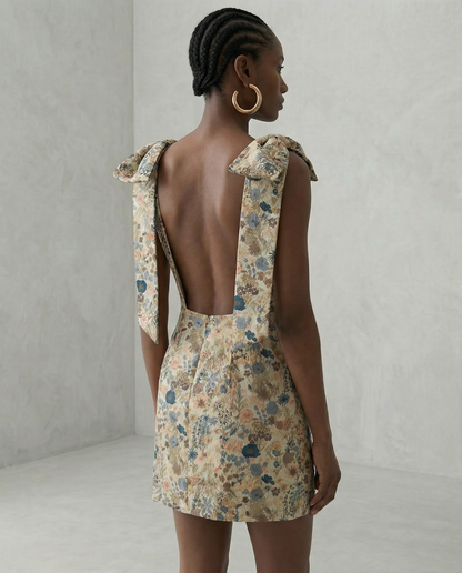 The Floral Jacquard Dress