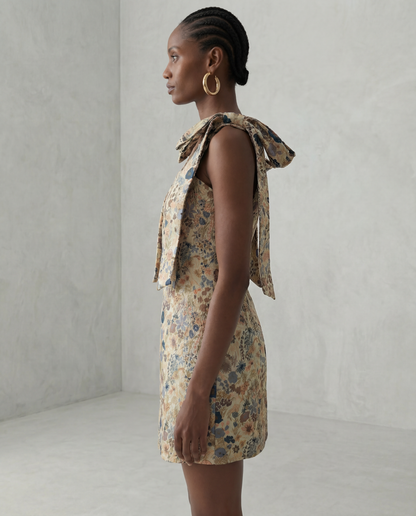 The Floral Jacquard Dress