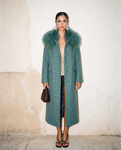 BELLA MONGOLIAN FUR COAT