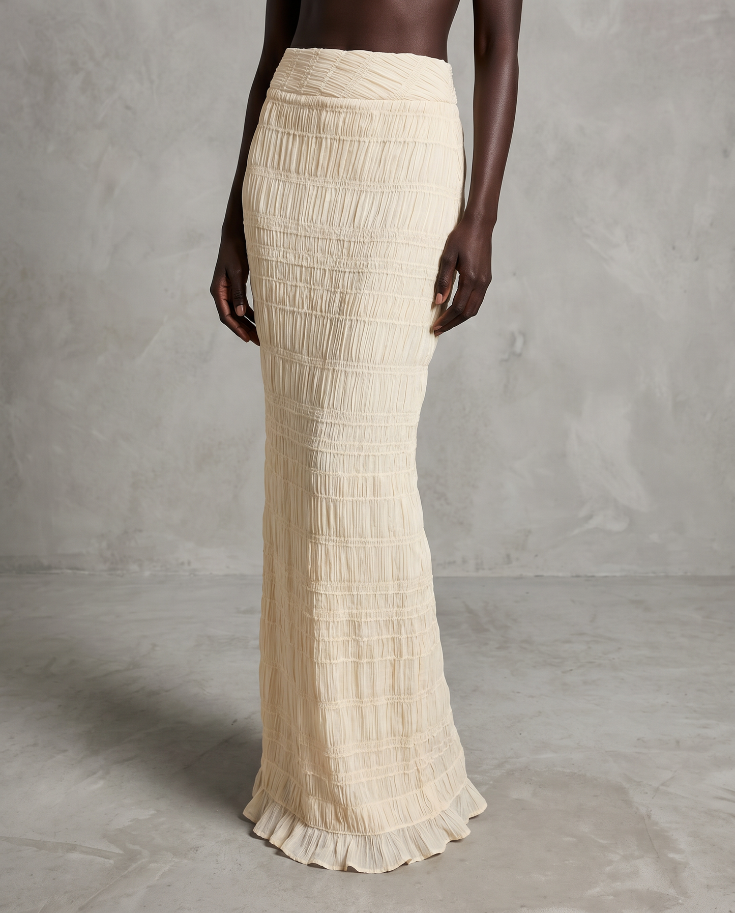 LIMITED EDITION - Frill Ivory Pearl Skirt