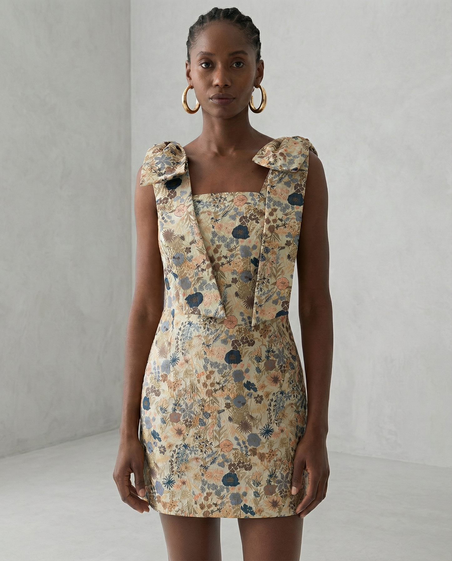 The Floral Jacquard Dress