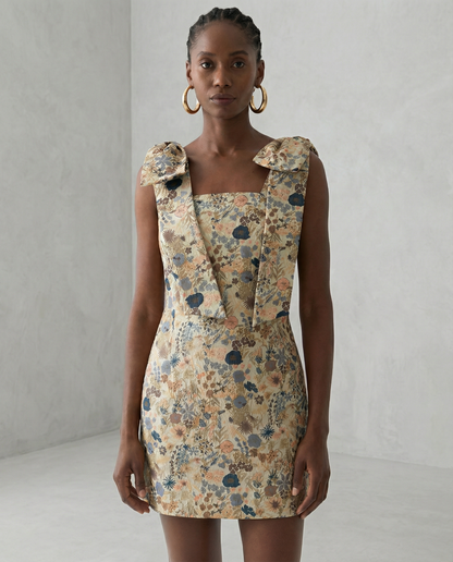 The Floral Jacquard Dress