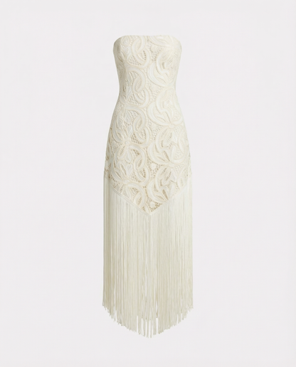 Lace Fringed Dress