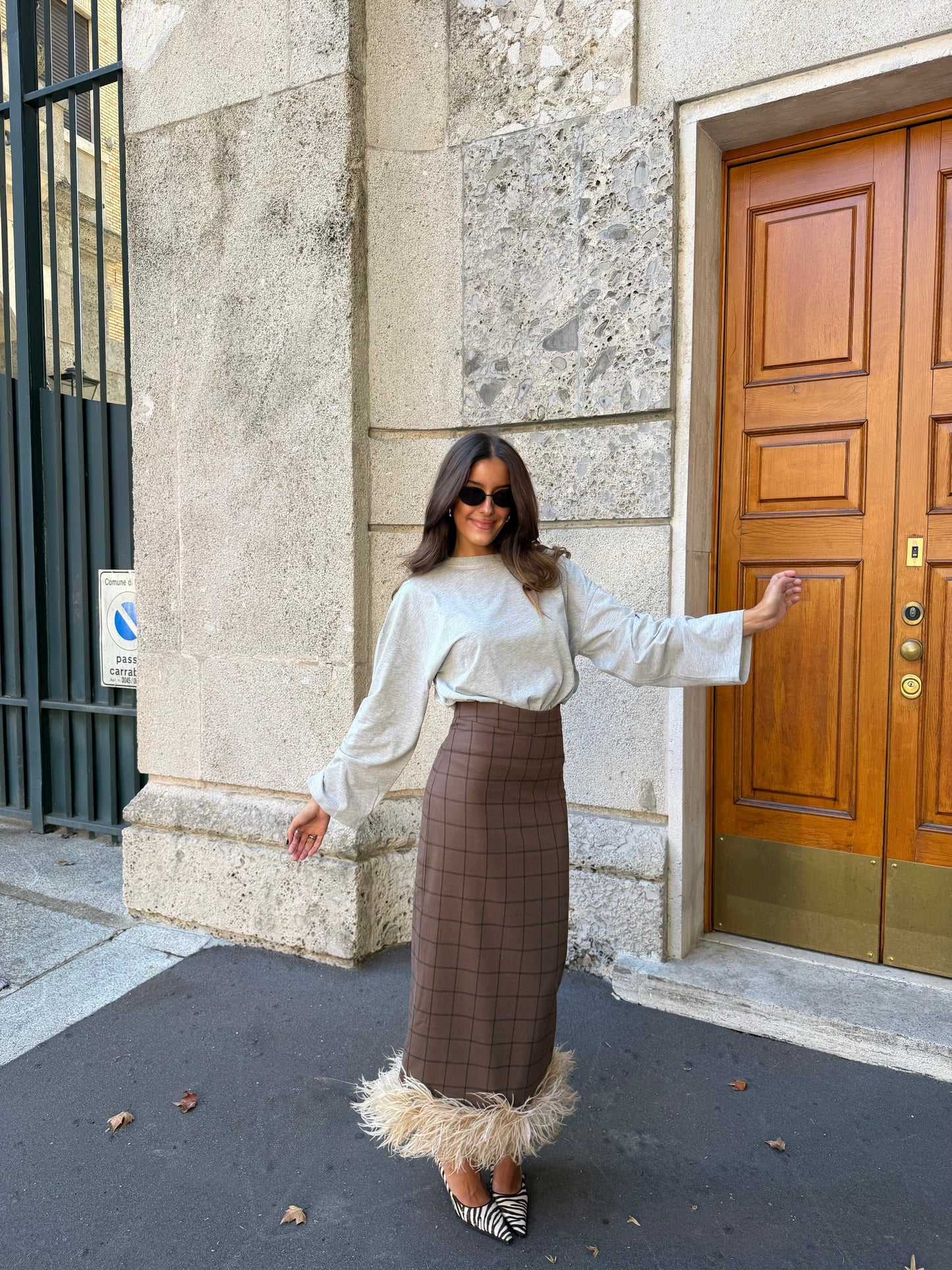 Livia Feathers Skirt