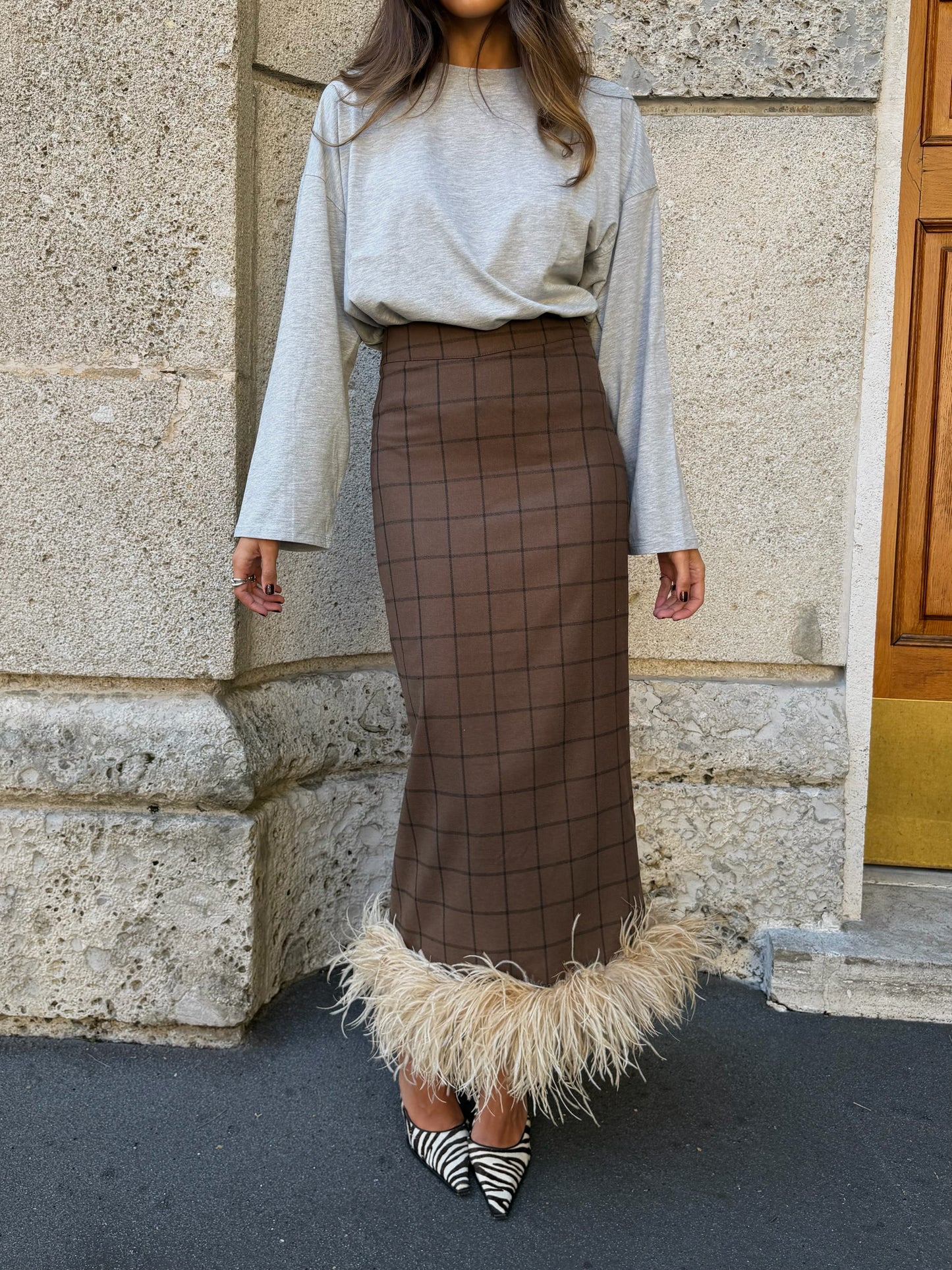 Livia Feathers Skirt