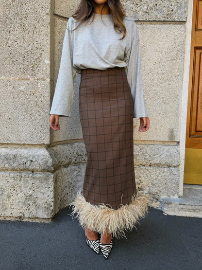 Livia Feathers Skirt