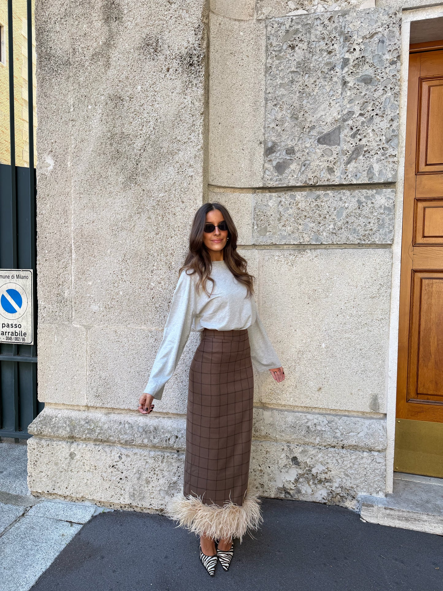 Livia Feathers Skirt