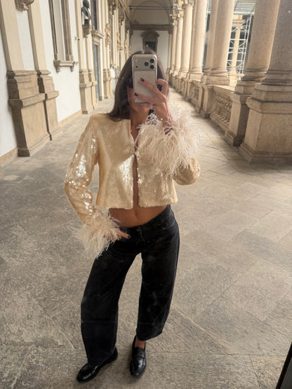Caetana Feathers Jacket