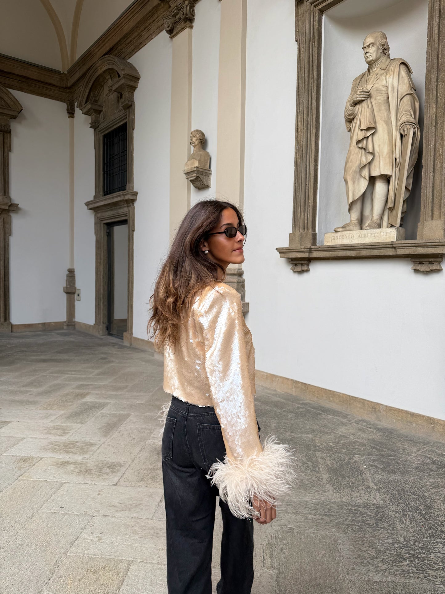 Caetana Feathers Jacket