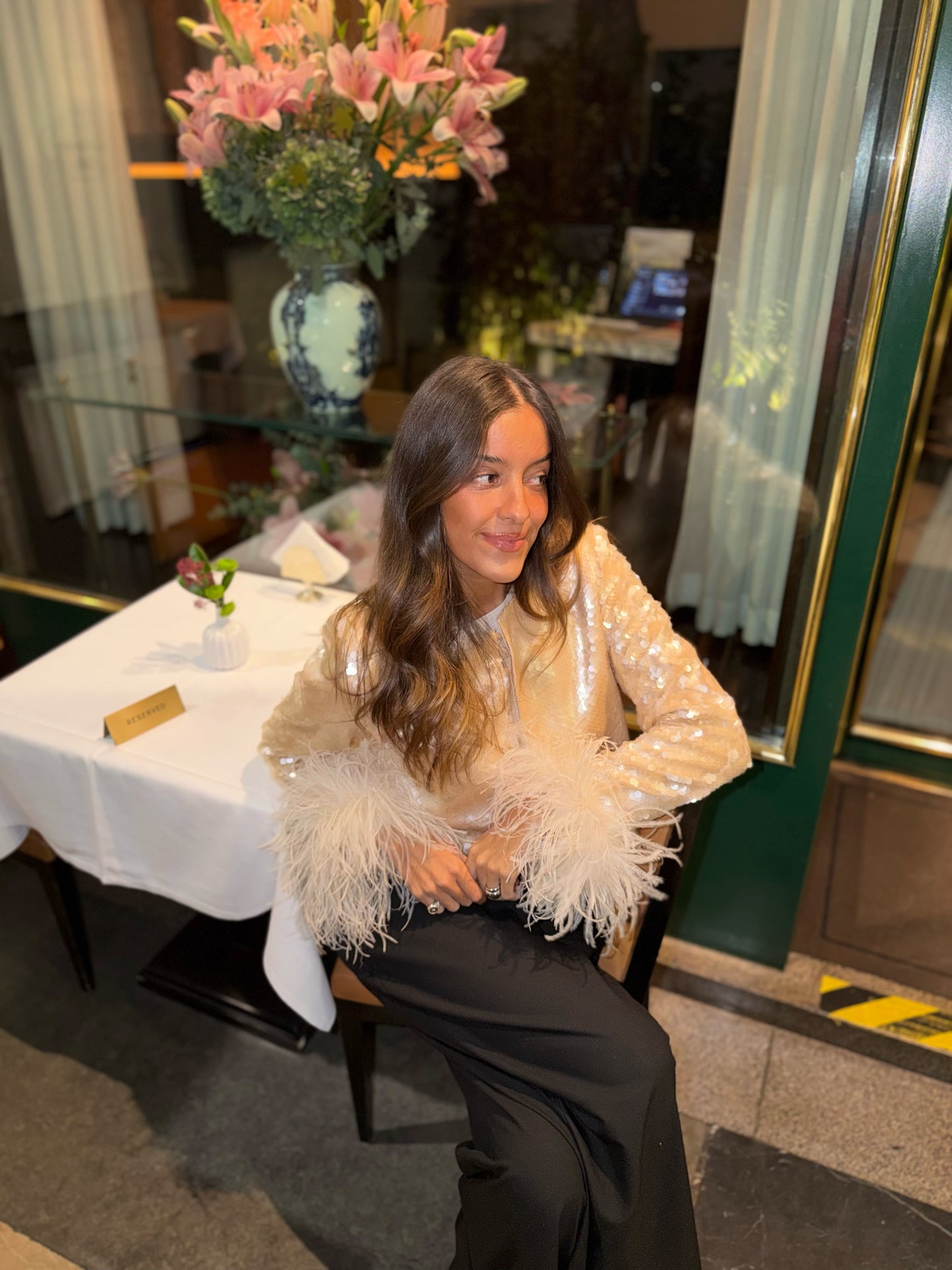 Caetana Feathers Jacket
