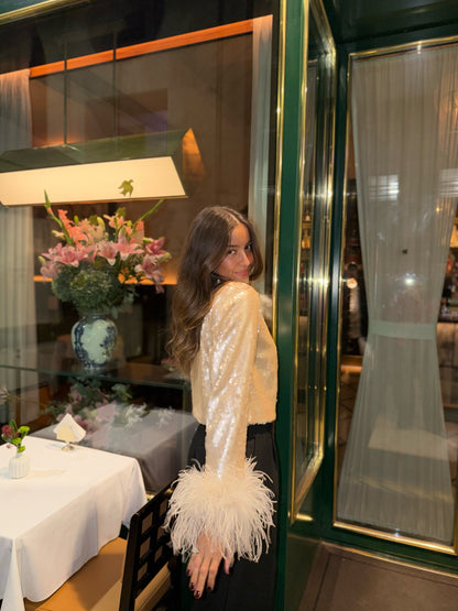 Caetana Feathers Jacket