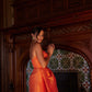 Orange Lace Dress