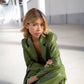 Green Leather Effect Coat